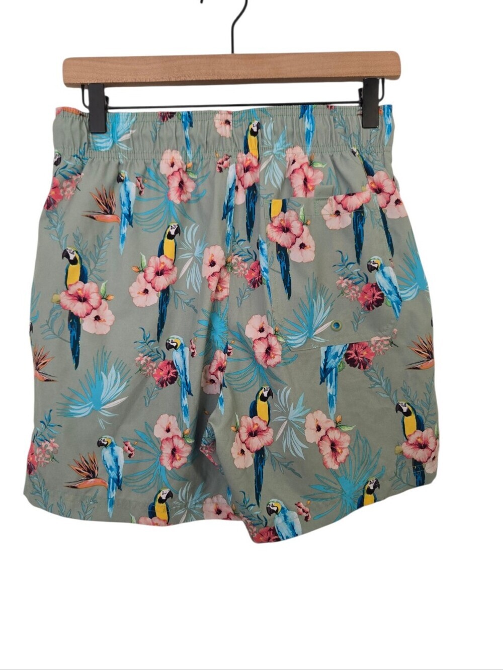 George Men’s Floral Bird Print Swim Shorts Size S (28-30) - Picture 3 of 4
